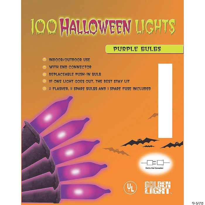 Halloween Lights Orange 100-Count