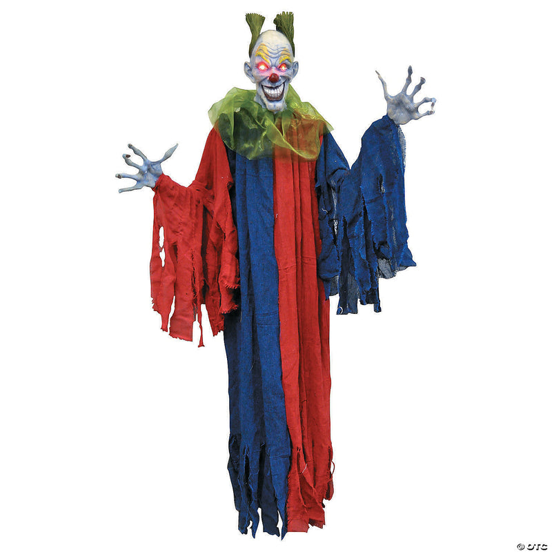 Hanging Evil Clown Halloween Decoration - image 1