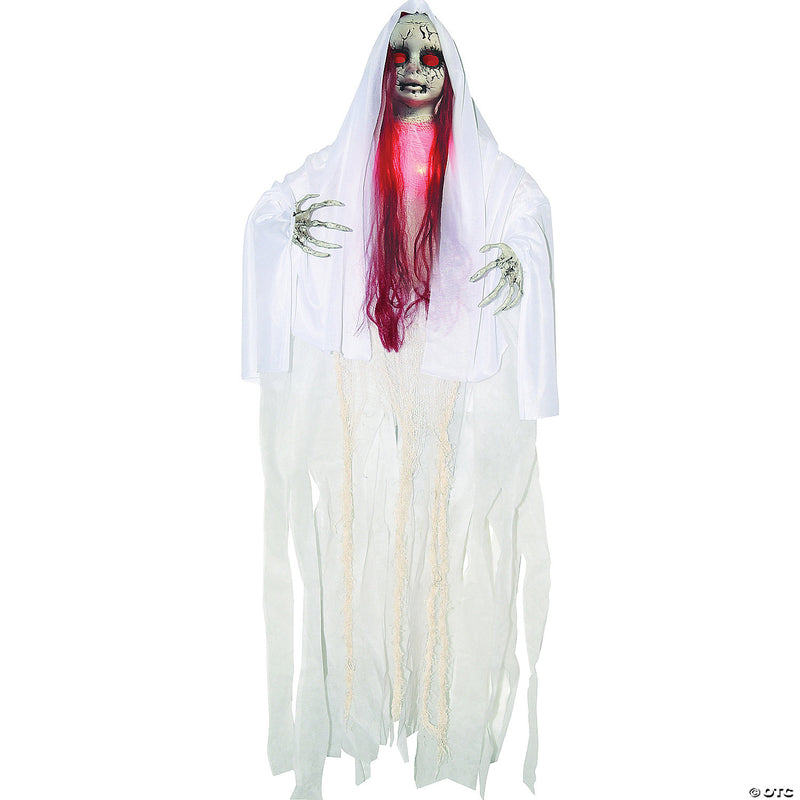 39" Hanging Lightup Ghost Doll Decoration - image 1