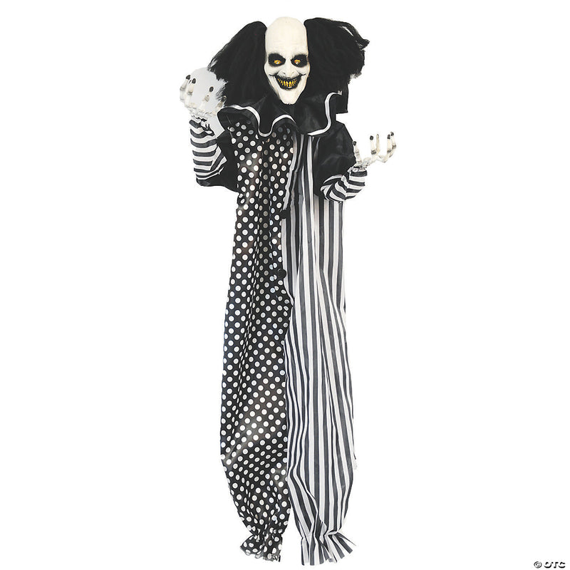 47" Hanging Light Up Clown Halloween Decoration - image 1