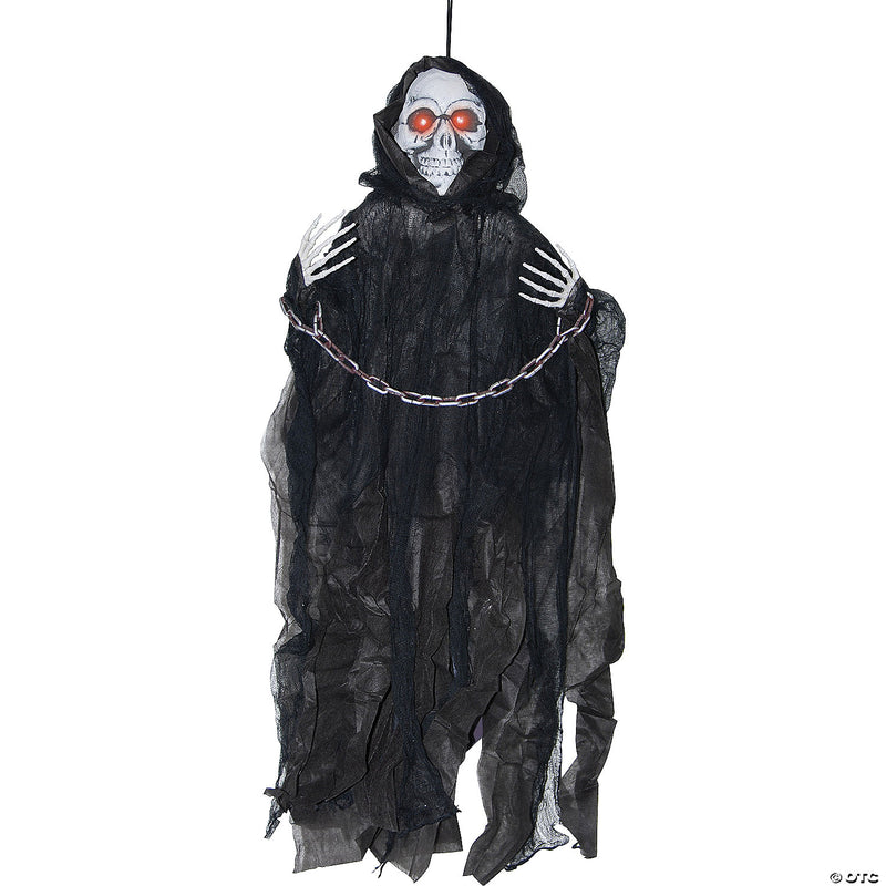 36" Lightup Hanging Reaper in Chains Decoration - image 1