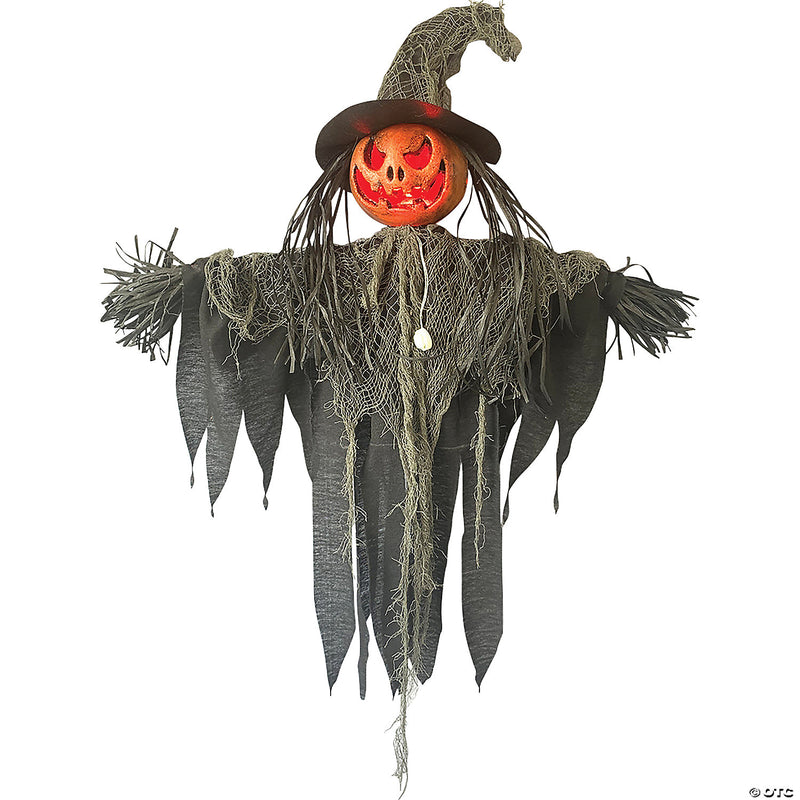 Hanging Jack-o-Lantern Scarecrow Decoratino - image 1