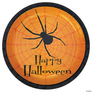 Happy Halloween Spider Paper Dinner Plates - 8 Ct. - 9 - image 1