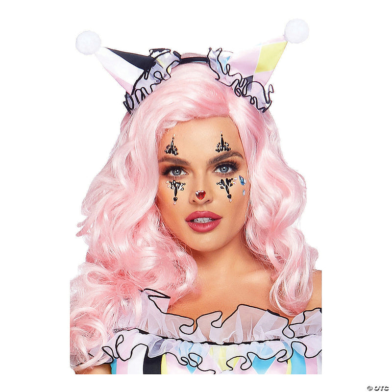 Harlequin Jeweled Face Sticker - image 1