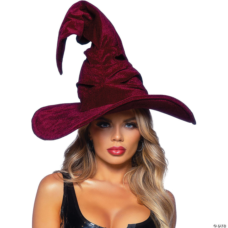 Witch Velvet Ruched Hat | Costume-Shop.com - image 1