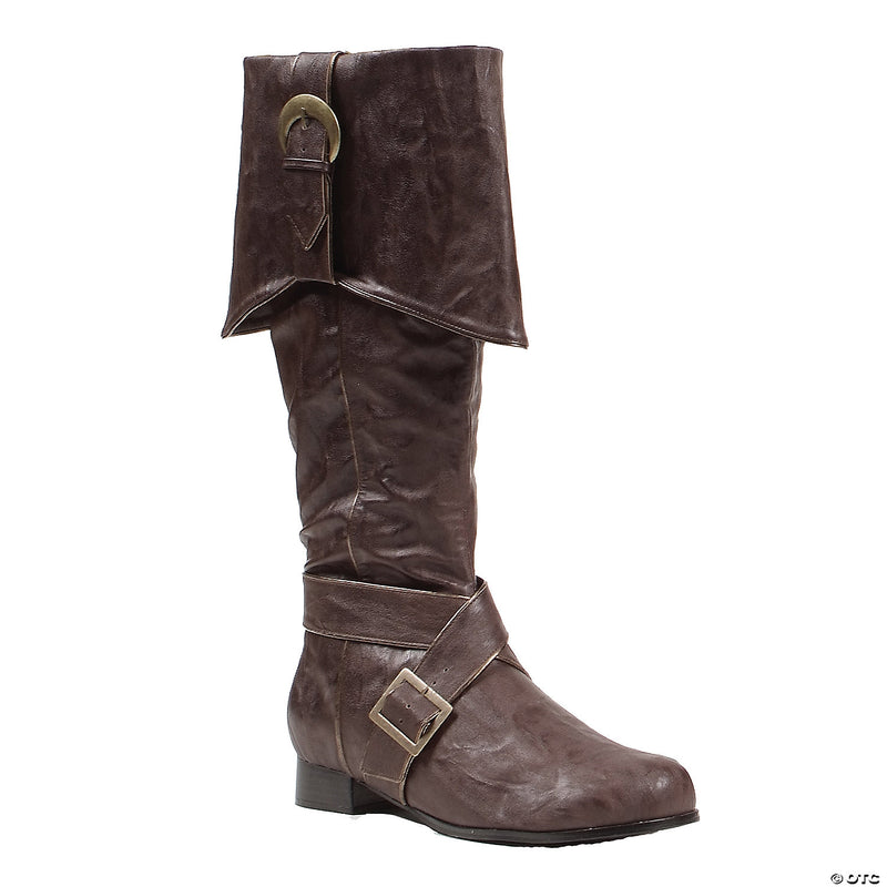 Heel Knee High Pirate Boot | Costume-shop.com - BROWN / 12-13 - image 2
