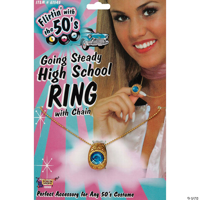 High School Ring Necklace