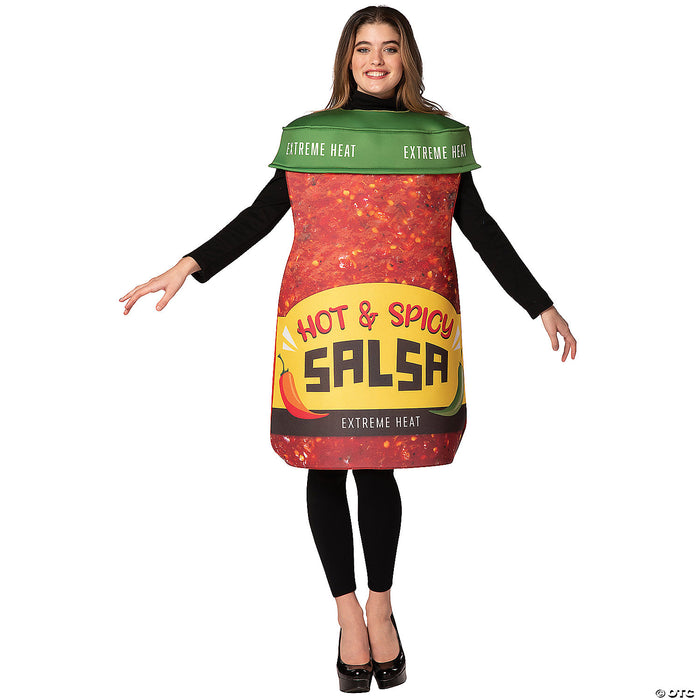Hot & Spicy Salsa Jar Adult Costume
