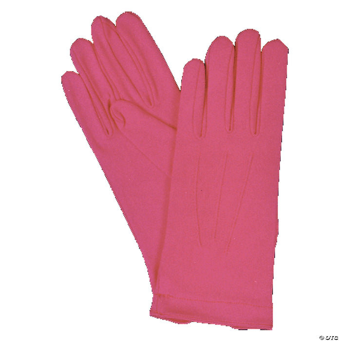 Hot Pink Gloves with Snap