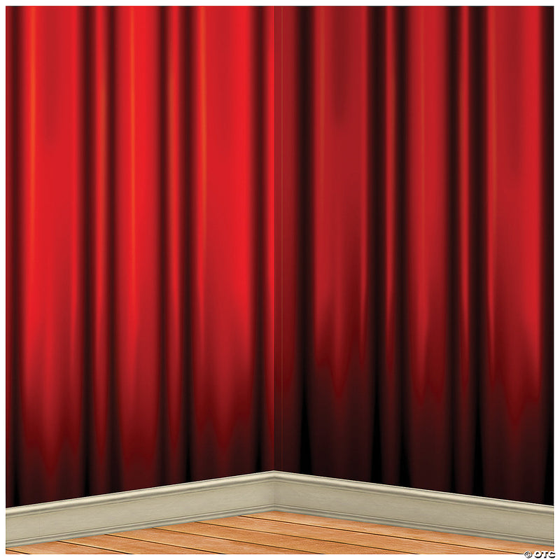 Insta-Theme Red Curtain Backdrop - image 1