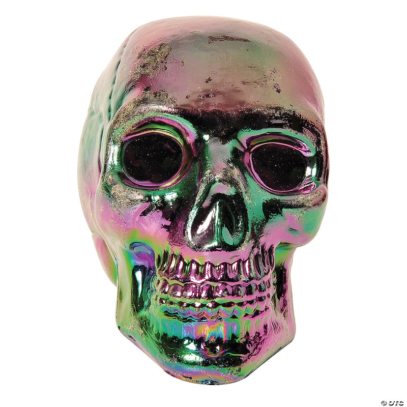 7.5" Skull Oil Slick/Iridescent - image 1