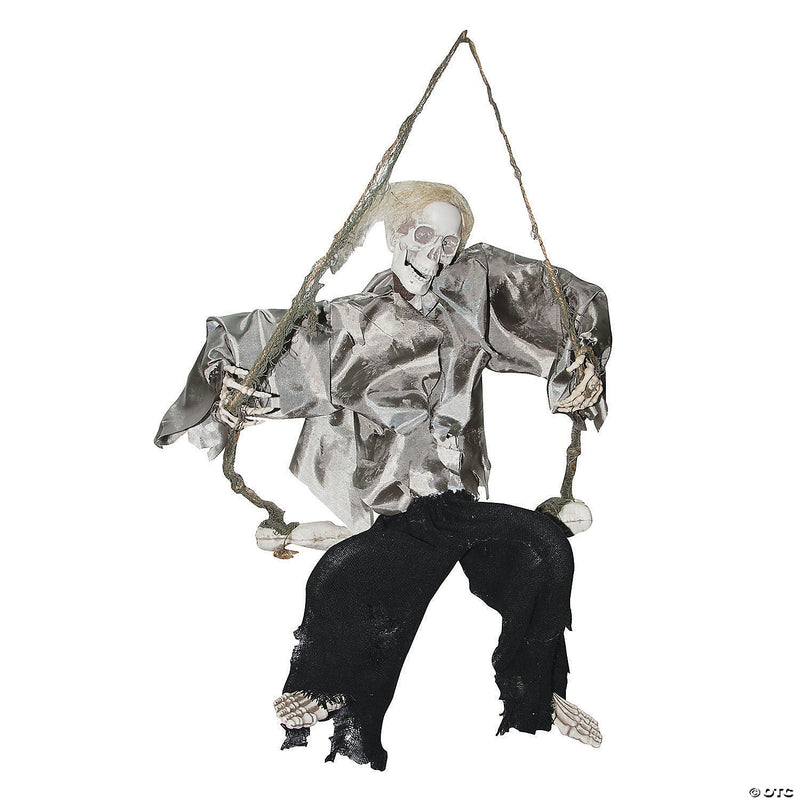 Kicking Reaper on Swing Halloween Decoration - image 1