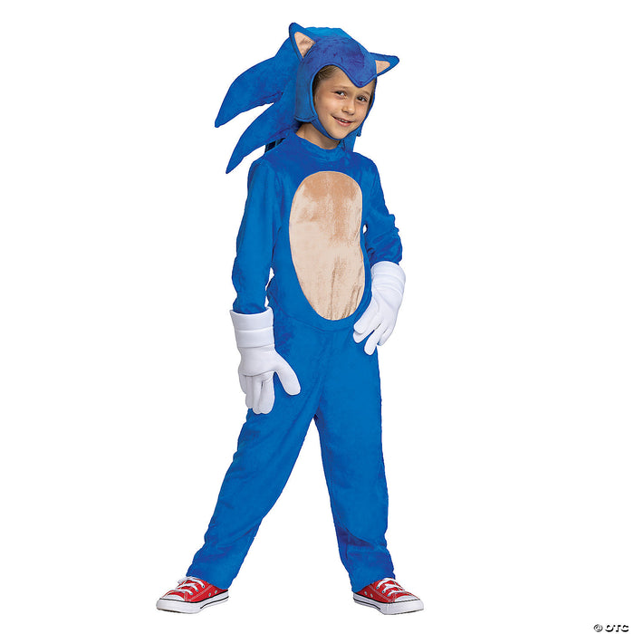 Kids Classic Sonic Movie Costume Large 10-12