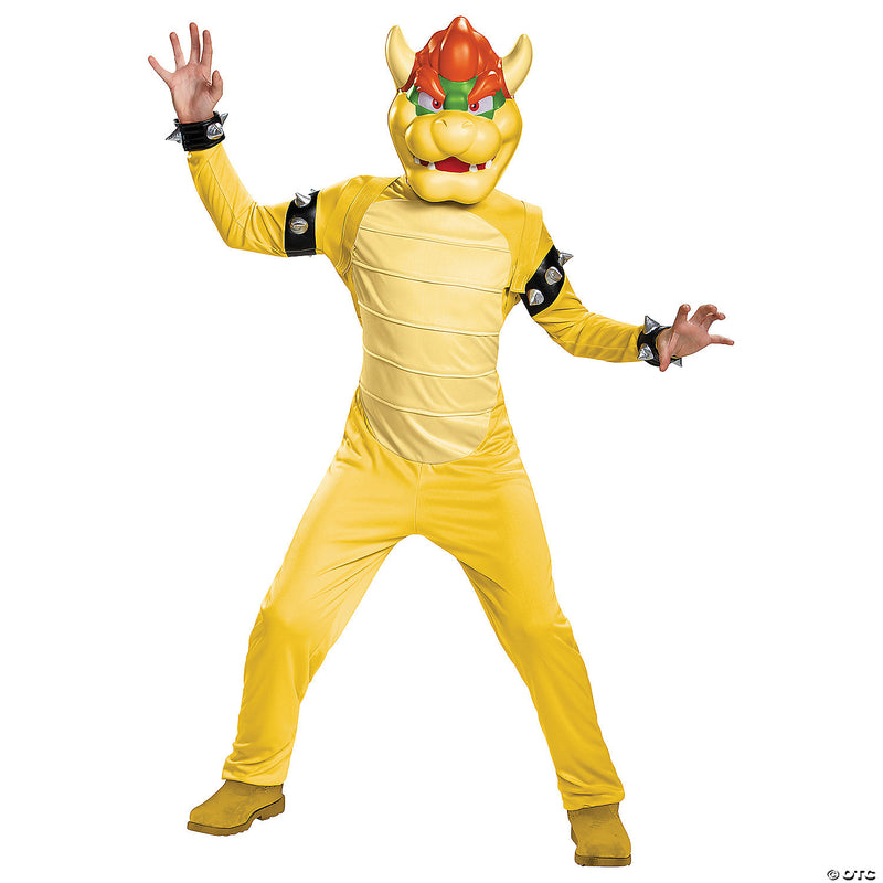 Kids Deluxe Super Mario Bowser Costume - CHILD LARGE - image 1