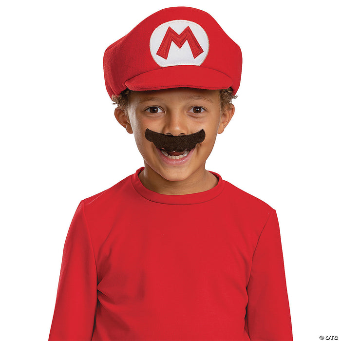 Kids Elevated Mario Bros. Mario Mustache Costume Accessory
