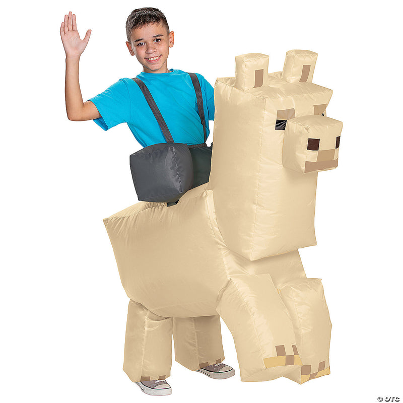 Kids Inflatable Minecraft Llama Ride-On Costume - image 1