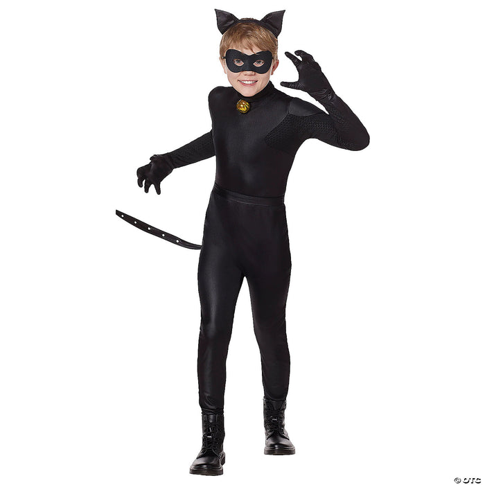 Kids Miraculous Cat Noir Costume Lg 10-12
