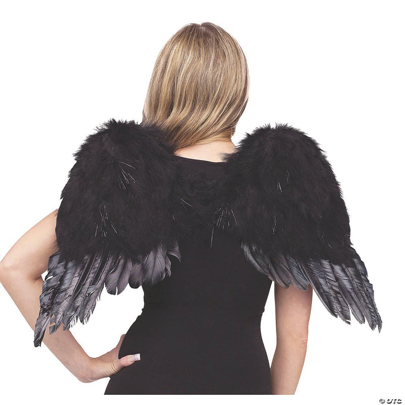 Kid's Black Feather Angel Wings | Costume-shop.com