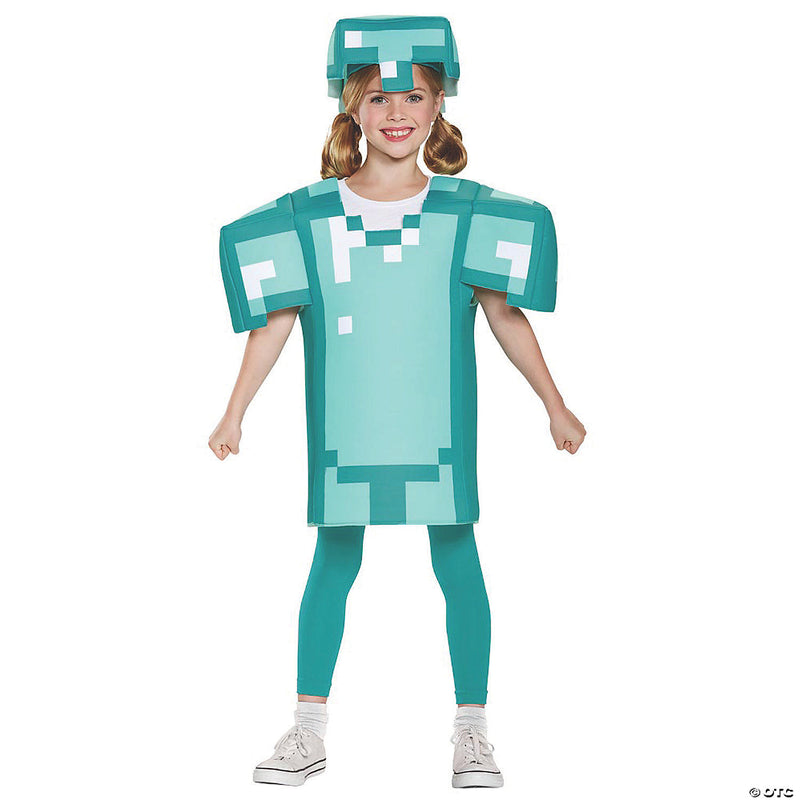 Kid's Classic Minecraft Armor Costume - BOYS 10-12 - image 1