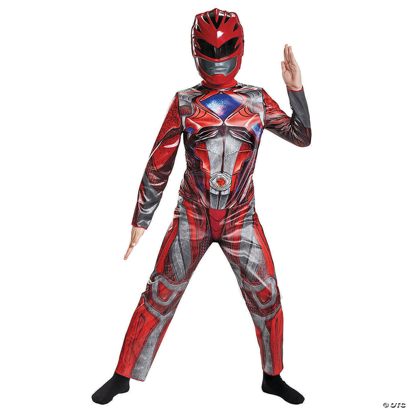 Boy's Classic Red Ranger Costume - BOYS 10-12 - image 3