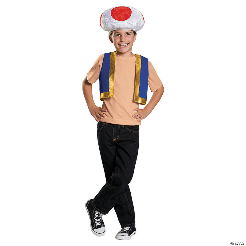 Kid's Nintendo Super Mario Bros. Toad Costume Kit - image 1