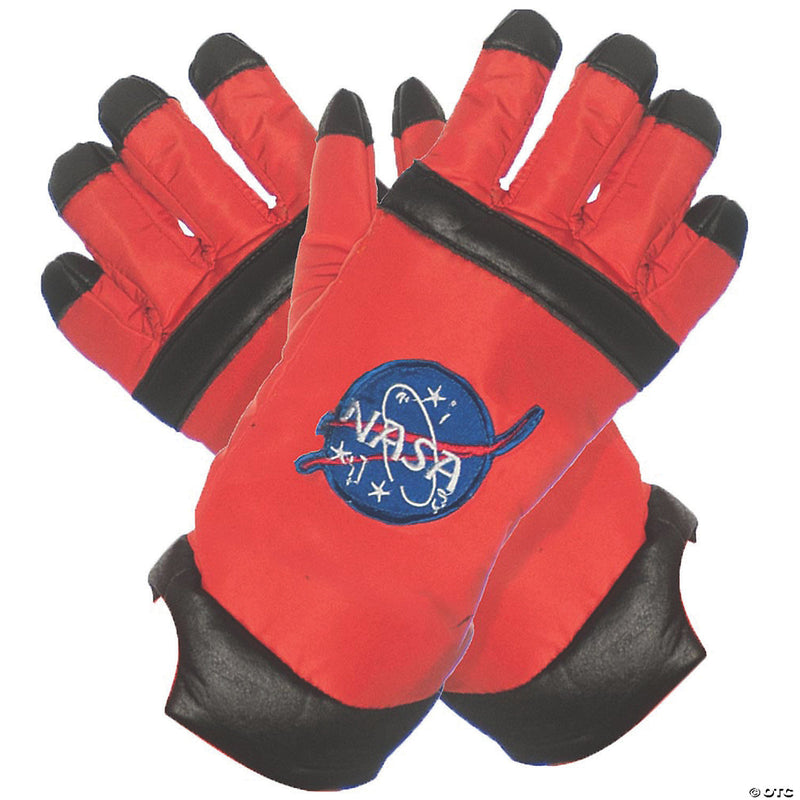 Kid's Orange Astronaut Gloves | Costume-Shop.com - ORANGE - image 1