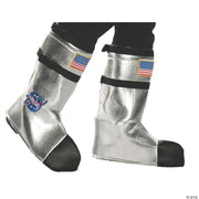 Kids' Orange Astronaut Boot Tops | Costume-shop.com - ORANGE - image 2