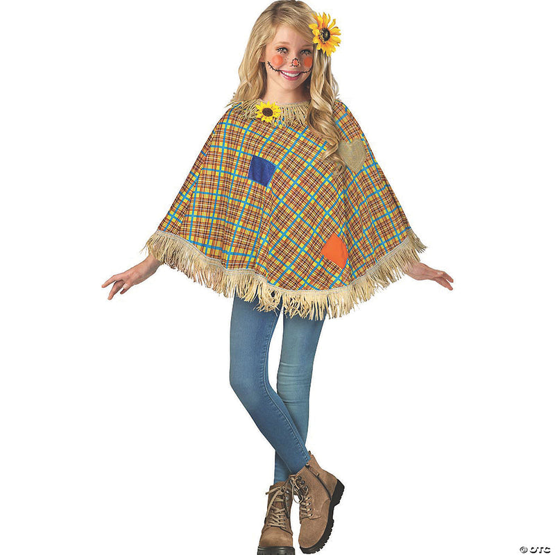 Kid's Sweet Scarecrow Poncho | Costume-Shop.com - image 1