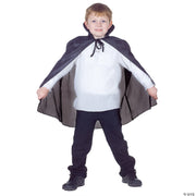 Kid's Taffeta Cape | Costume-shop.com - BLACK - image 1