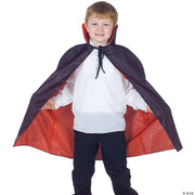 Kid's Taffeta Cape | Costume-shop.com - BLACK - image 2