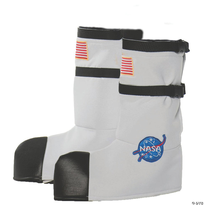 Kids' Orange Astronaut Boot Tops | Costume-shop.com - ORANGE - image 3