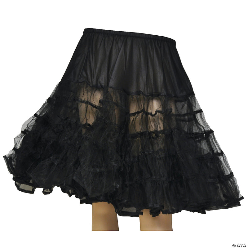 Knee-Length Petticoat | Costume-Shop.com - BLACK - image 1