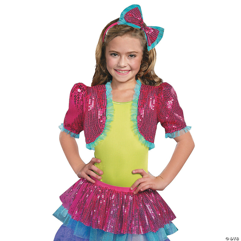 Girl’s Pink Dance Craze Bolero Costume | Costume-shop.com - PINK / MED/LRG - image 1