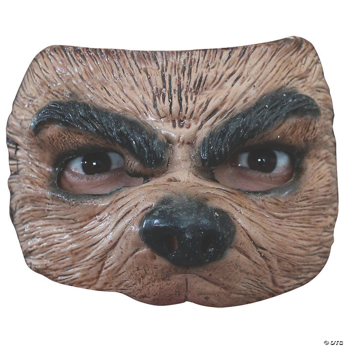 Latex Adult's & Kids' Half Wolf Mask