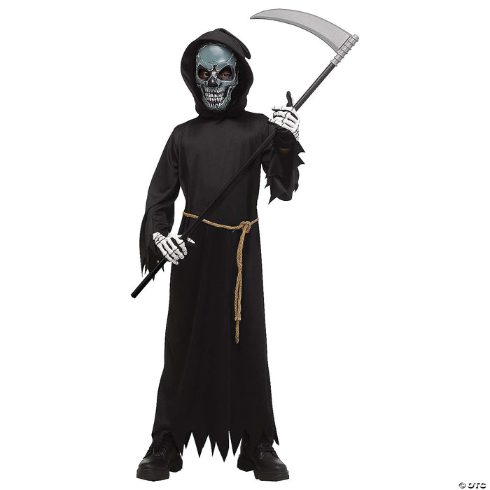 Kids' Electro Skull Reaper w/ Light-Up Mask Costume Large 12-14