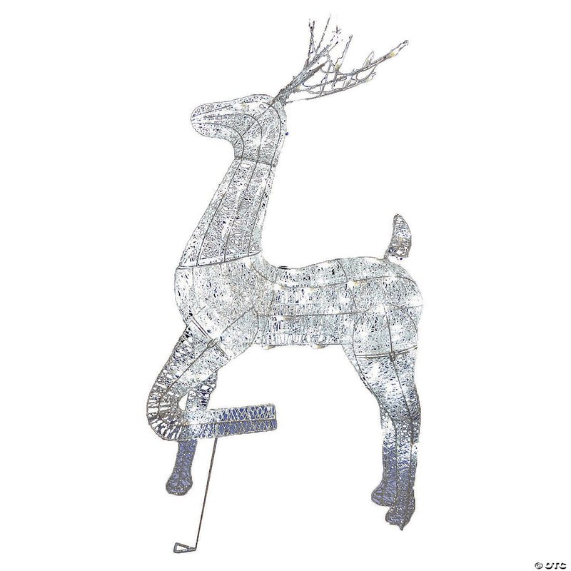 Light-Up Buck Deer Frame Outdoor Decoration - image 1