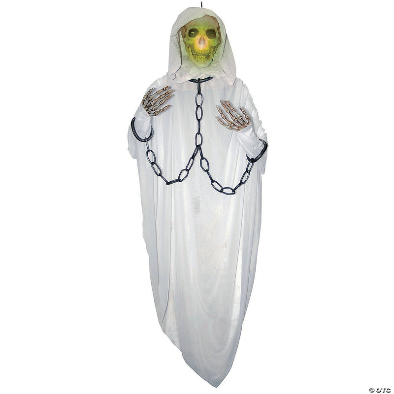 5' Light-Up Chained White Reaper Halloween Decoration - image 1