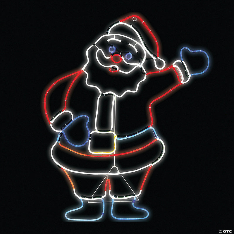 Light-Up Glo Santa Outdoor Sign | Costume-shop.com - image 1
