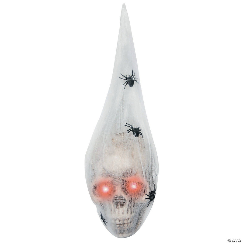 19" Light-Up Hanging Larva Head Halloween Decoration - image 1