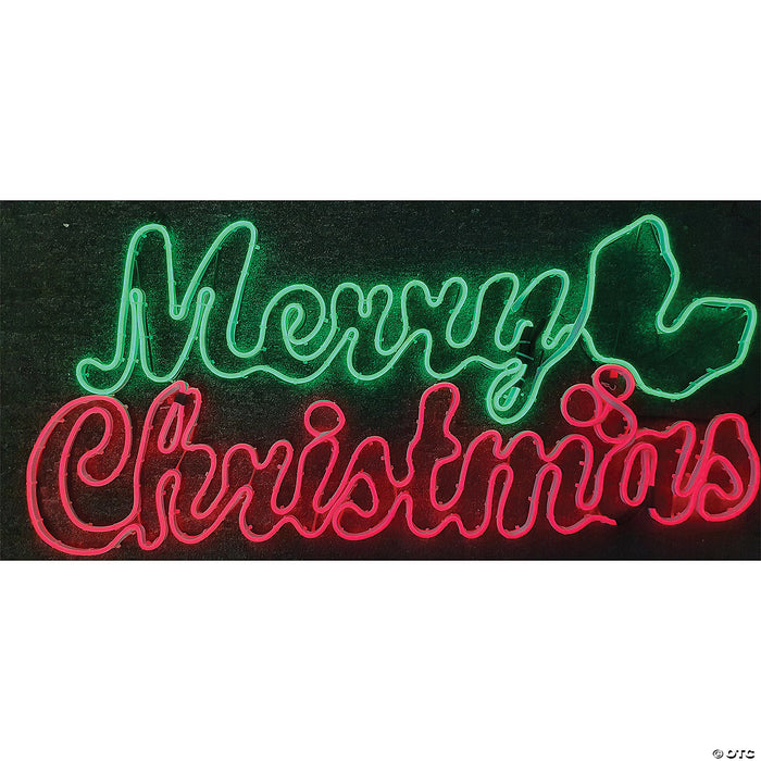 Light Glo Merry Christmas 36-Inch Neon LED Sign