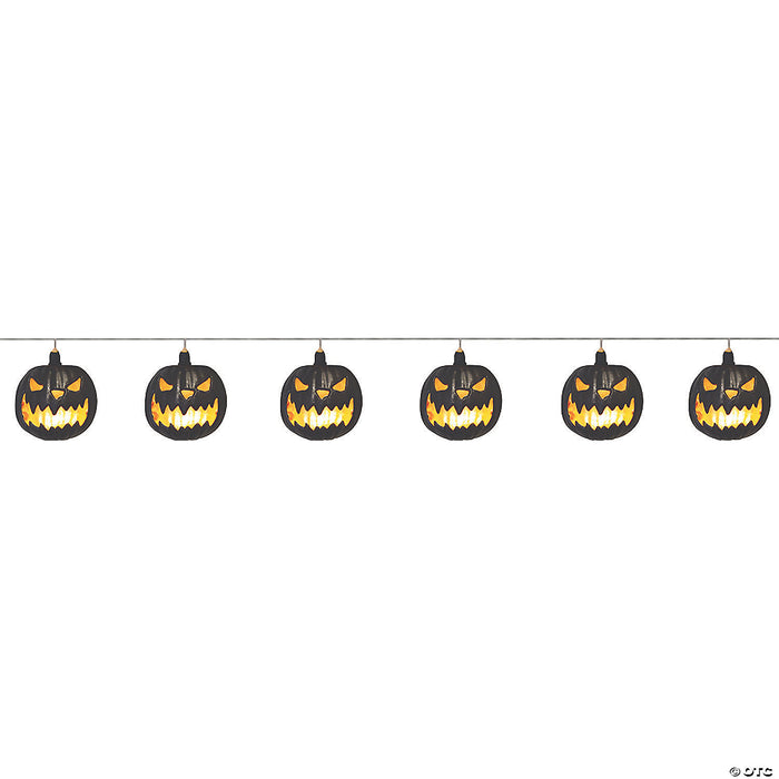 40" Pumpkin Jack-o-Lantern String Lights
