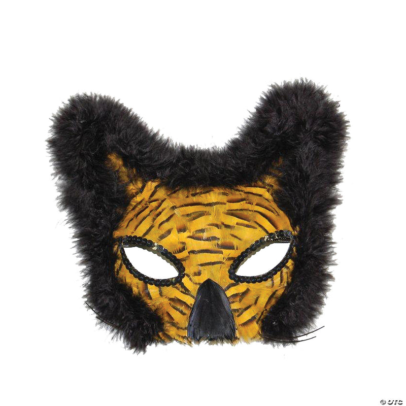 Feather Lion Masquerade Mask - image 1