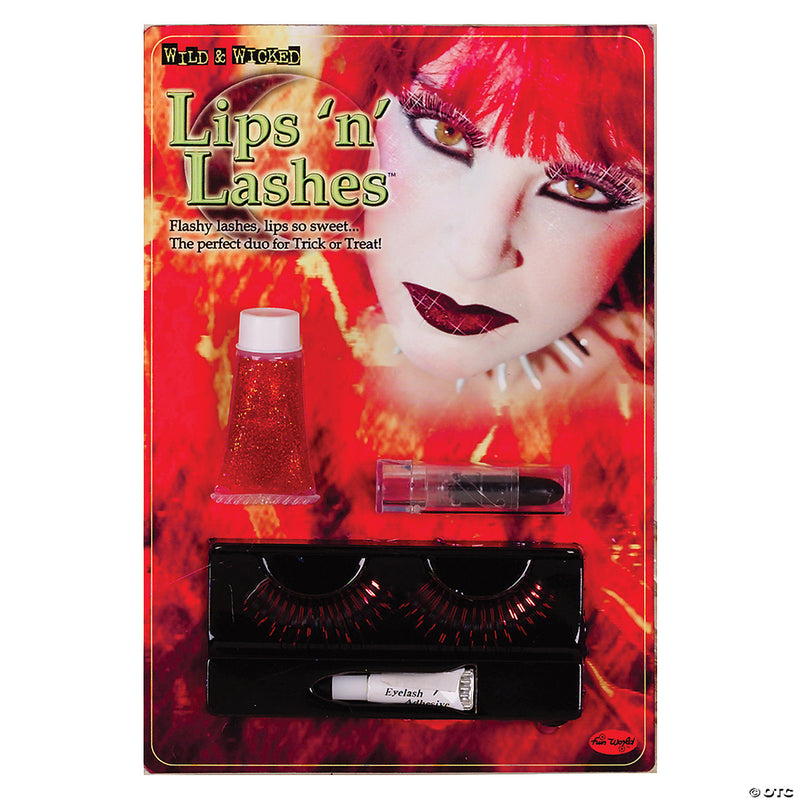 Devil Lips And Lashes | Costume-shop.com - image 1