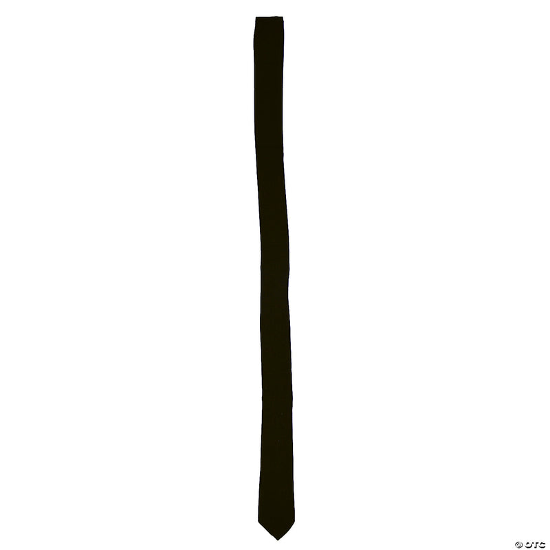 Long Black Gangster Tie - image 1