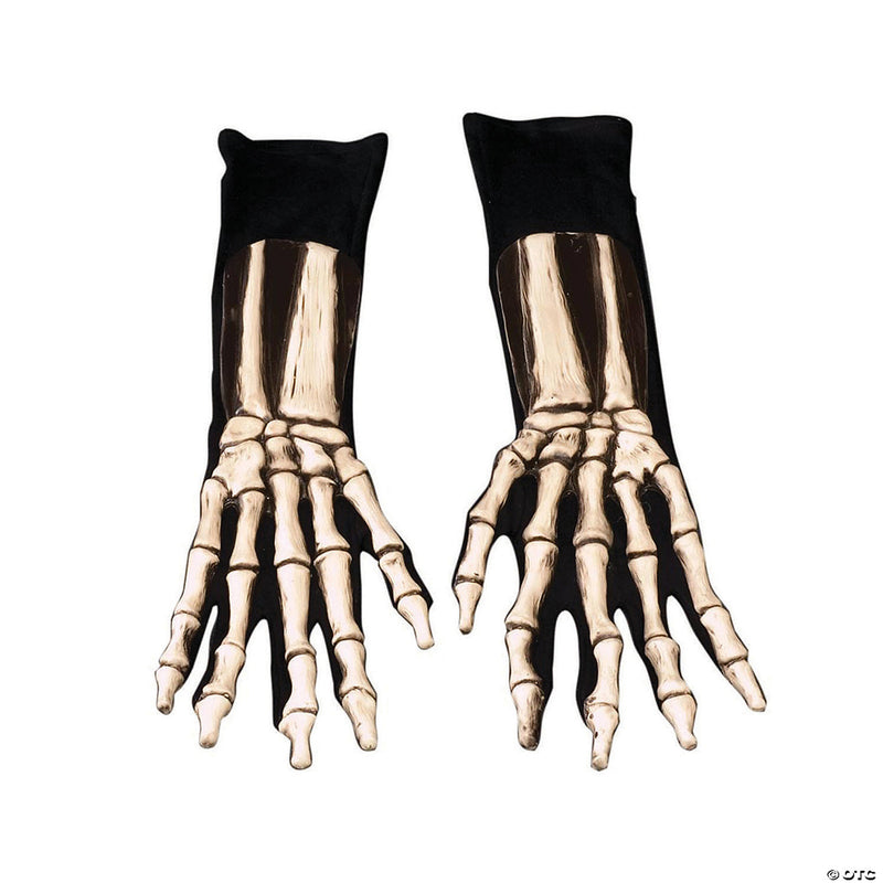 Long Skeleton Gloves for Adults - image 1