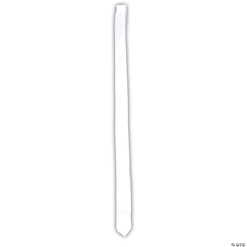 Long White Gangster Tie - image 1