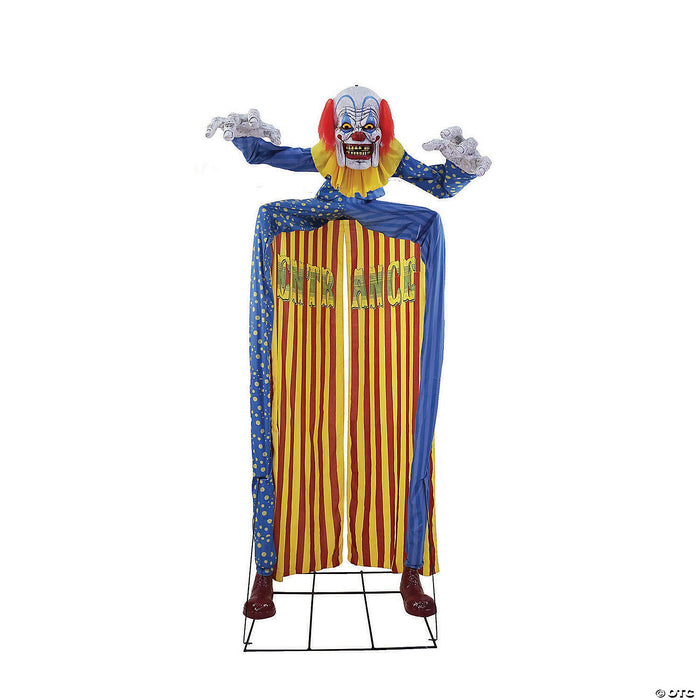 10' Animated Looming Clown Archway Decoration