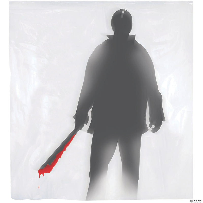 Machete Killer Shower Curtain Halloween Decoration - image 1