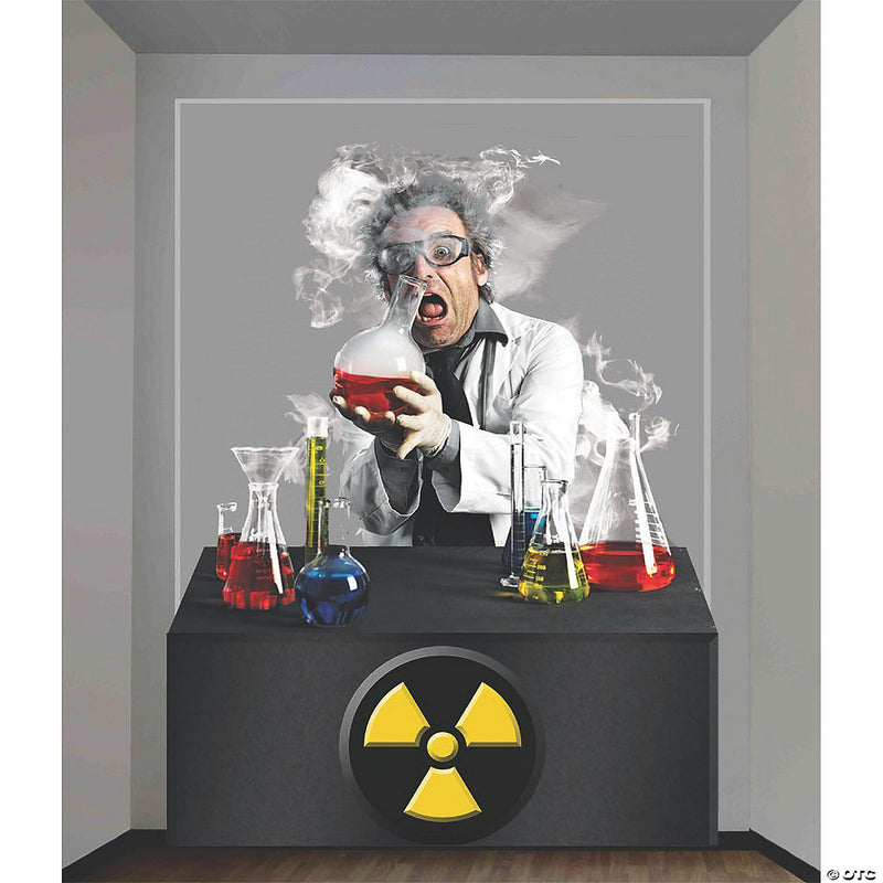 4' x 64" Mad Scientist Plastic Backdrop - image 1