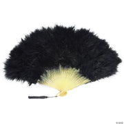 Marabou Feather Fan - BLACK - image 1